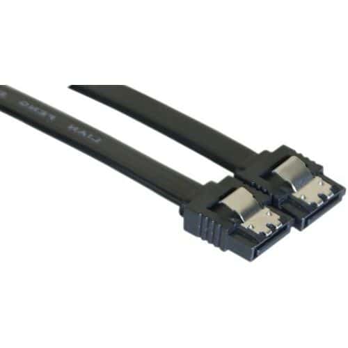 Kabel Slim sata - 6GB/s beveiligd (zwart) - 75 cm