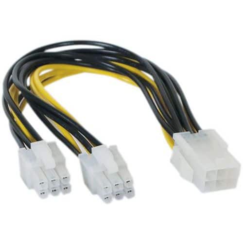 Voedingsplitter PCI Express 6-pins