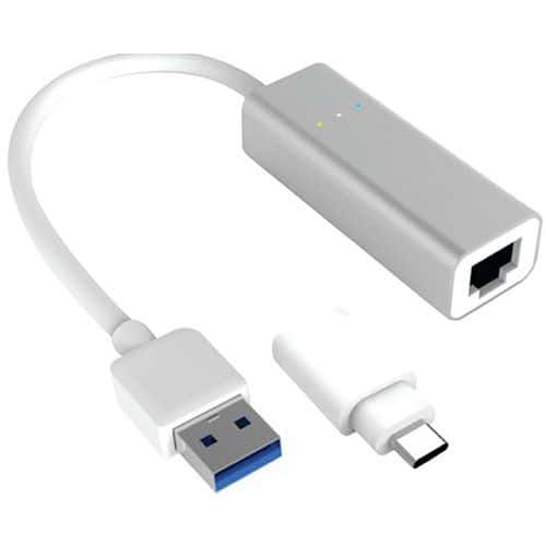 Adapter USB 3.1 metaal Gigabit en omvormer USB Type-C