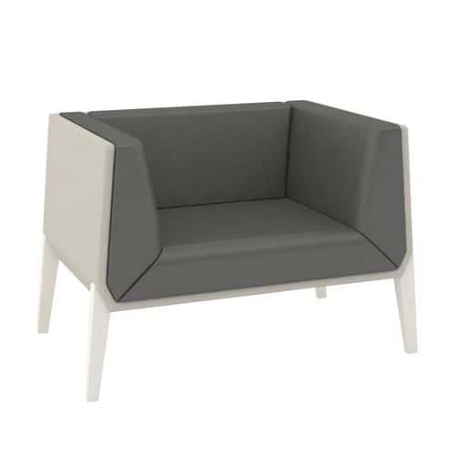 Fauteuil Accord met pvc gecoate metalen poten