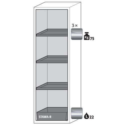 Veiligheidskast S-CLASSIC-90 S90.196.060 geel_Asecos