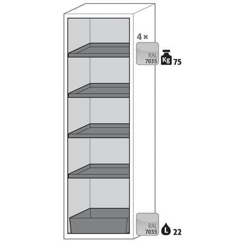 Brandveiligheidsopslagkast S-PHOENIX-90-S90.196.060 - Asecos