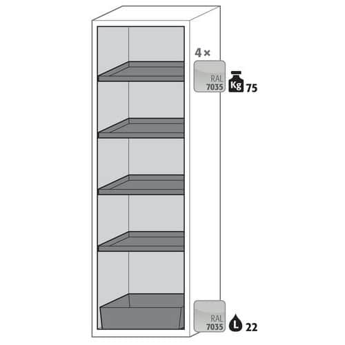 Brandveiligheidsopslagkast S-PHOENIX-90-S90.196.060 - Asecos