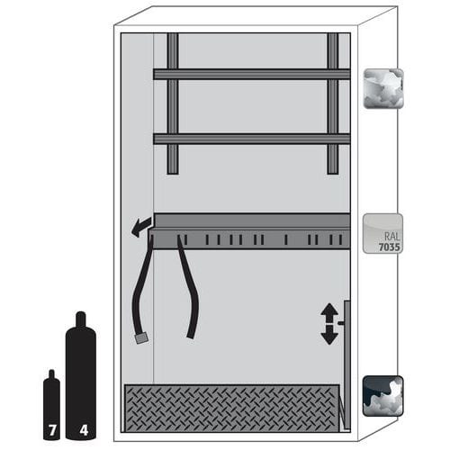 Gasflessenkast G-ULTIMATE-90_Asecos