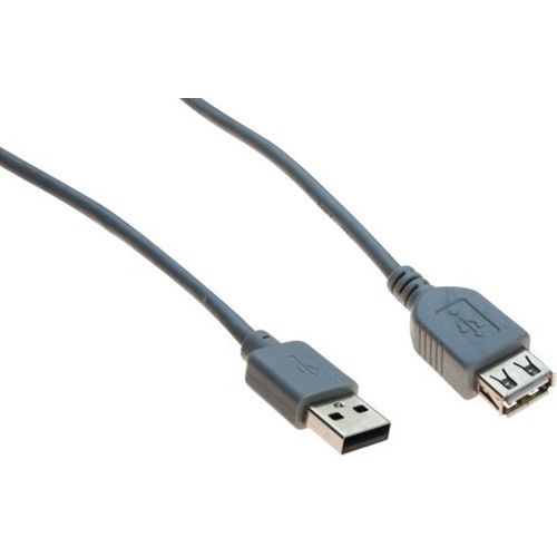 Verlengkabel USB 2.0 grijs - 0,4 m