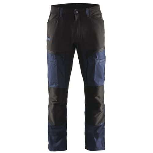 Service werkbroek met stretch 1456 - donker marineblauw/zwart