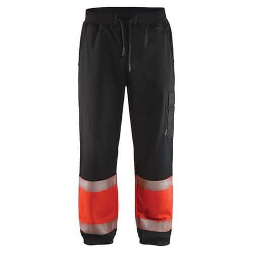 Sweatpants High Vis 1549 - zwart/rood