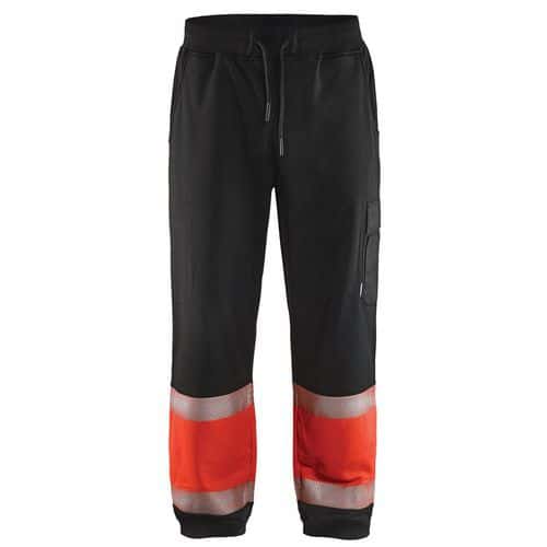 Sweatpants High Vis 1549 - zwart/rood