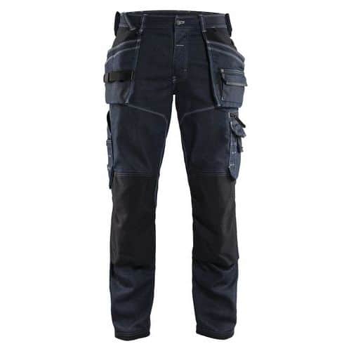 Werkbroek Denim Stretch X1900 1960 - marineblauw/zwart