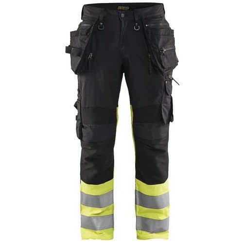 High Vis Werkbroek met stretch X1900 1994 - zwart/geel