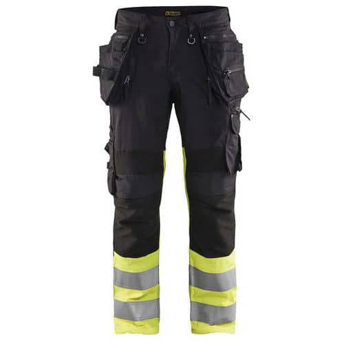 High Vis Werkbroek met stretch X1900 1994 - zwart/geel