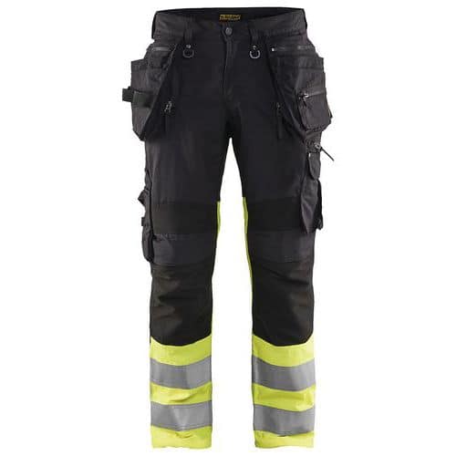 High Vis Werkbroek met stretch X1900 1994 - zwart/geel