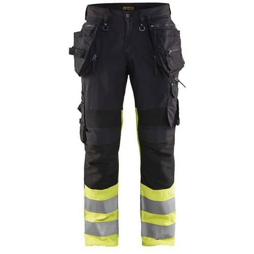 High Vis Werkbroek met stretch X1900 1994 - zwart/geel