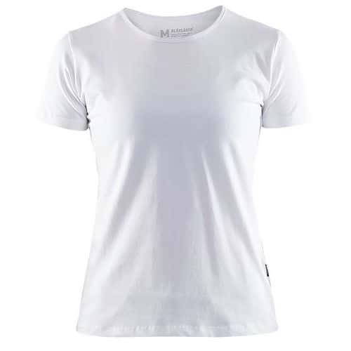 T-Shirt Dames 3304 - ronde hals - wit