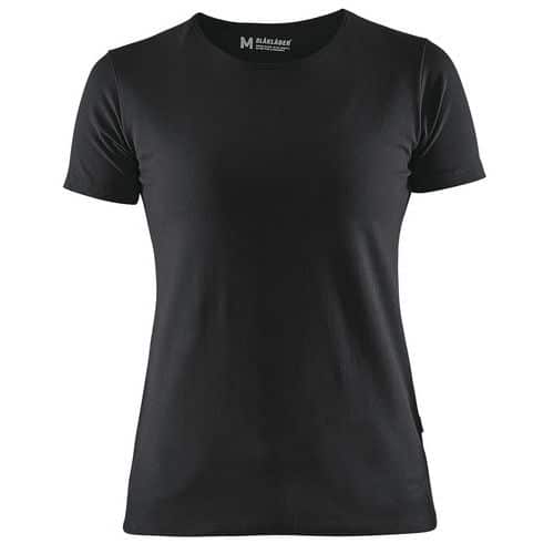 T-Shirt Dames 3304 - ronde hals - zwart