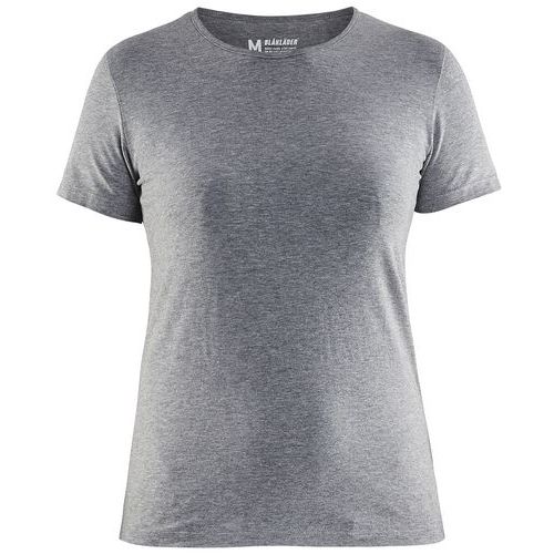 T-Shirt Dames 3304 - ronde hals - Grijs Mêlee