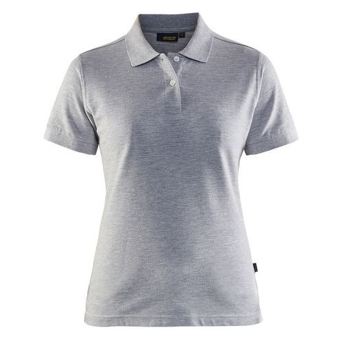 Poloshirt Dames Piqué 3307 - knoopsluiting - Grijs Mêlee