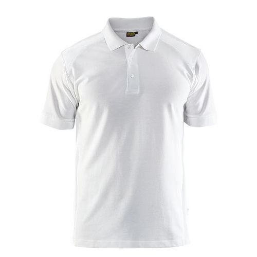 Poloshirt Piqué 3324 - kraag met knopen - wit