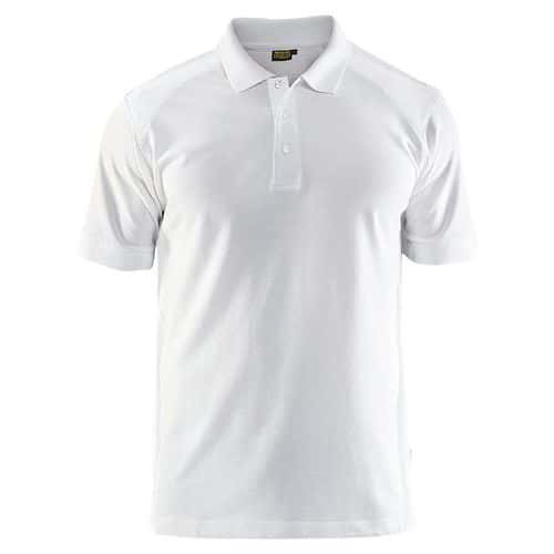 Poloshirt Piqué 3324 - kraag met knopen - wit