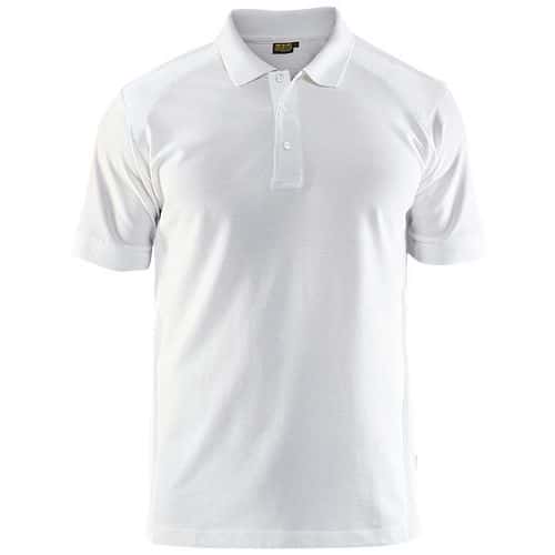 Poloshirt Piqué 3324 - kraag met knopen - wit