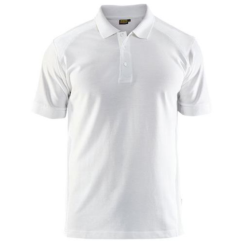 Poloshirt Piqué 3324 - kraag met knopen - wit