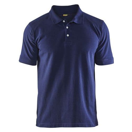 Poloshirt Piqué 3324 - kraag met knopen - marineblauw