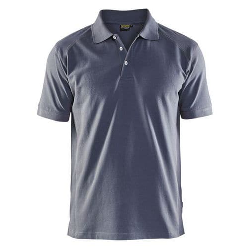 Poloshirt Piqué 3324 - kraag met knopen - grijs
