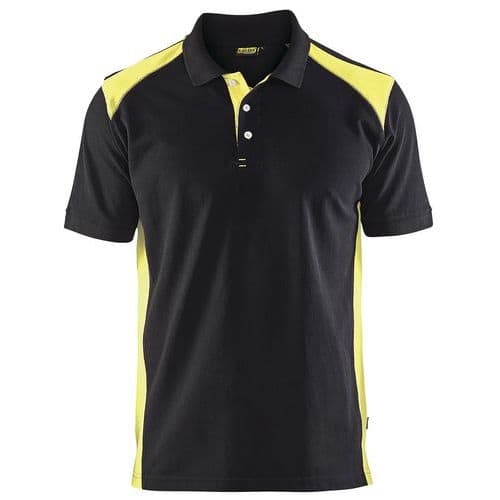 Poloshirt Piqué 3324 - kraag met knopen - High Vis geel