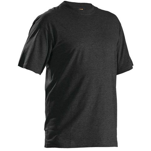 T-shirt 3325 - ronde hals - zwart Mêlee