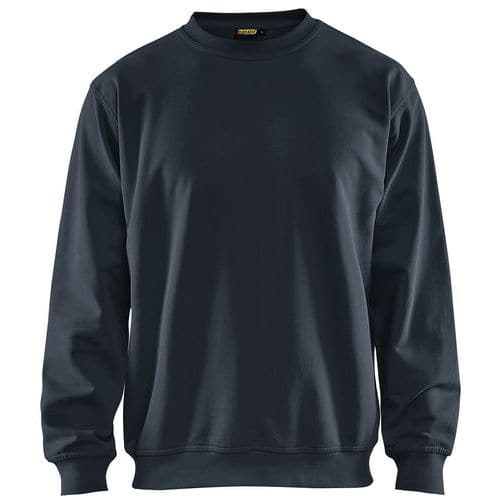 Sweatshirt 3340 - ronde hals - donke rmarineblauw