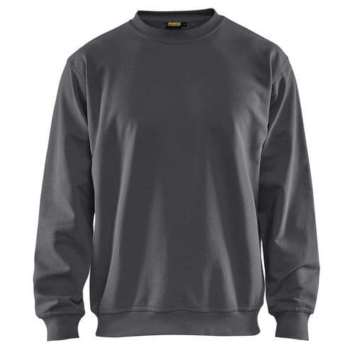 Sweatshirt 3340 - ronde hals - donkergrijs