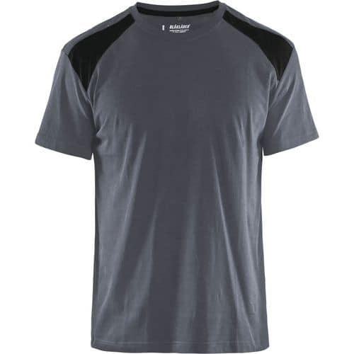 T-shirt Bi-Colour 3379 - grijs/zwart