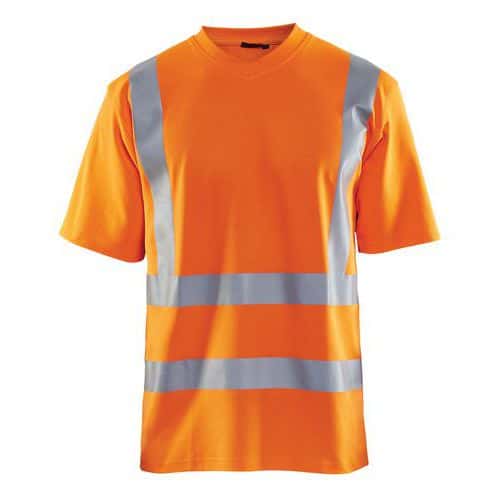 T-Shirt High Vis UV 3380 V hals - oranje