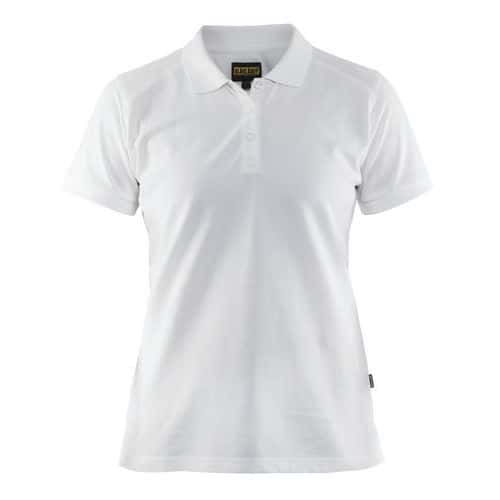 Poloshirt Dames korte mouw knoopsluiting 3390 - wit