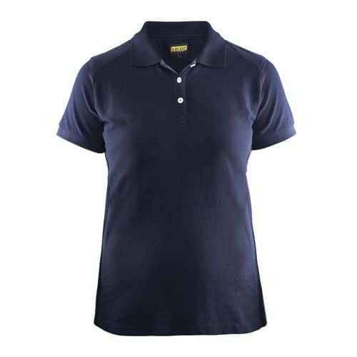 Poloshirt Dames korte mouw knoopsluiting 3390 - marineblauw