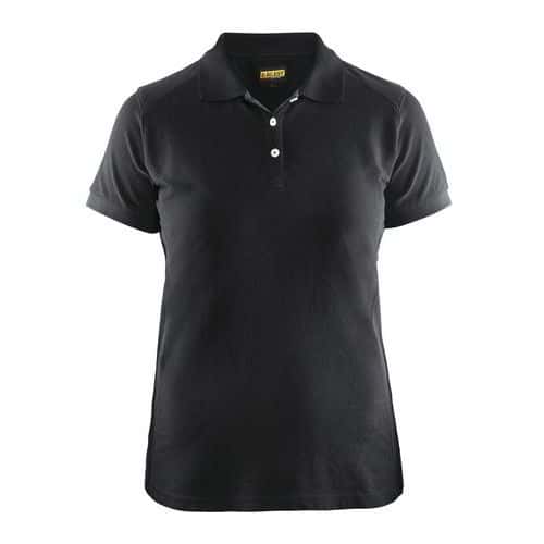 Poloshirt Dames korte mouw knoopsluiting 3390 - zwart