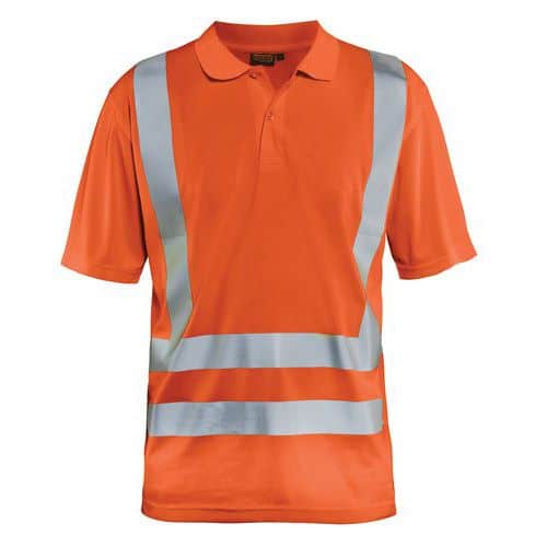 Poloshirt korte mouw knoopsluiting High Vis 3391- fluo oranje