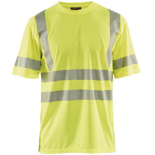 T-shirt High Vis UV korte mouw ronde hals 3420 - geel