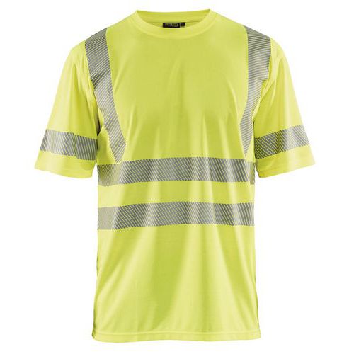 T-shirt High Vis UV korte mouw ronde hals 3420 - geel