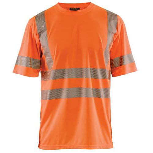 T-shirt High Vis UV korte mouw ronde hals 3420 - oranje