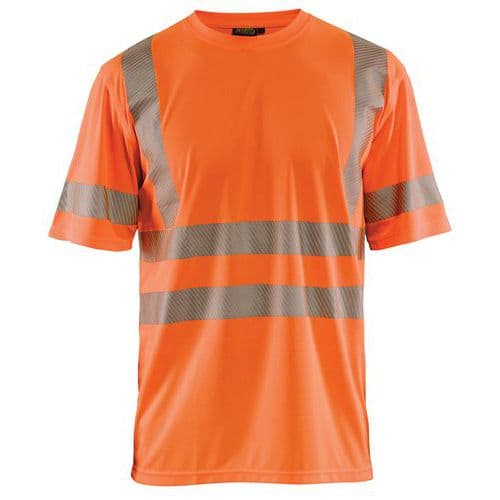 T-shirt High Vis UV korte mouw ronde hals 3420 - oranje