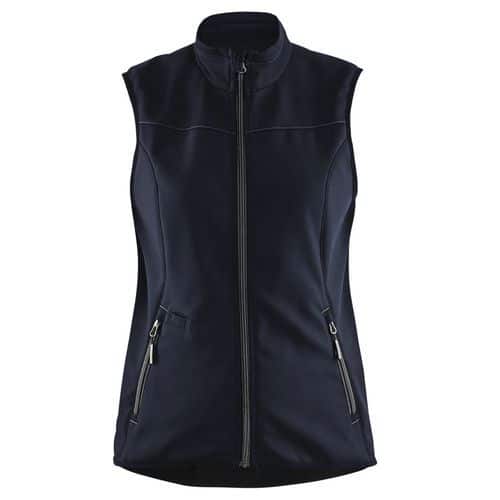 Bodywarmer Softshell Dames 3851 - donker marinblauw/zwart