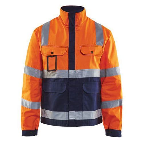 Jack Ongevoerd High Vis 4023 - oranje/marineblauw