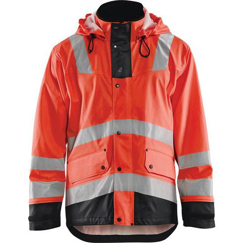 Regenjas High Vis LEVEL 2 4302 - rood/zwart