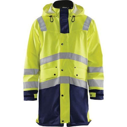 Regenjas High Vis LEVEL 2 4306 - geel/marineblauw