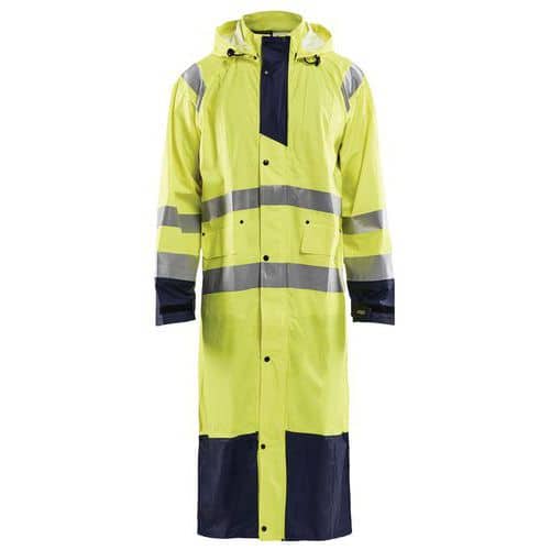 Regenjas High Vis LEVEL 1 4325 - geel/maineblauw