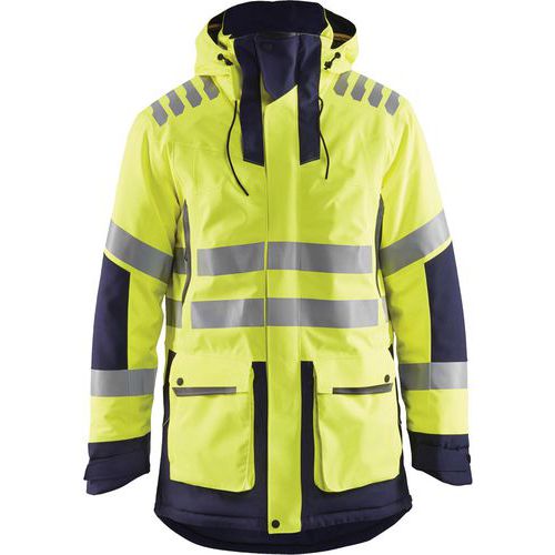 Parka Evolution High Vis 4469 - geel/marineblauw