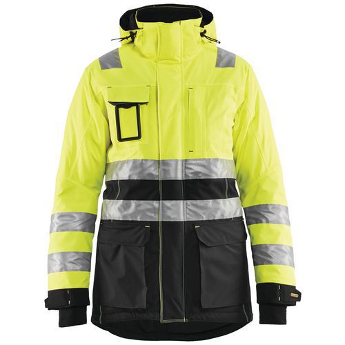 Winterparka High Vis Dames 4472 - geel/zwart