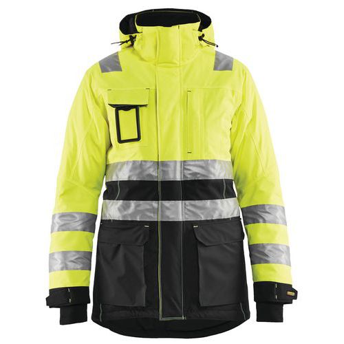 Winterparka High Vis Dames 4472 - geel/zwart