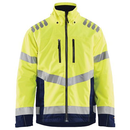 Winterjas High Vis 4780 - geel/marineblauw